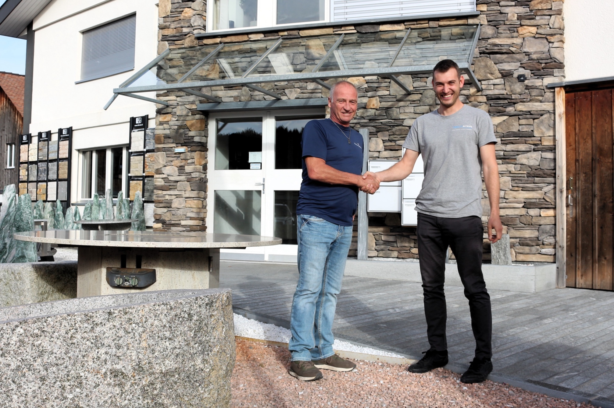 Naturstein uebergabe